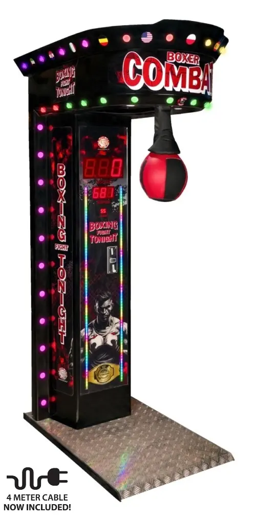 Boxer Combat black cabinet – boxing arcade machine for bars and arcades