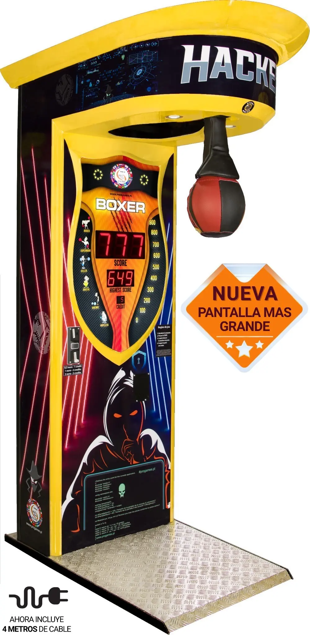 Máquina de boxeo de calidad europea fabricada en Polonia por Uplay America