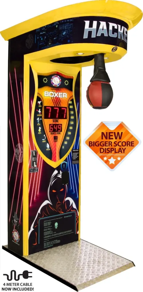 European quality arcade boxing machine dimensions and specifications