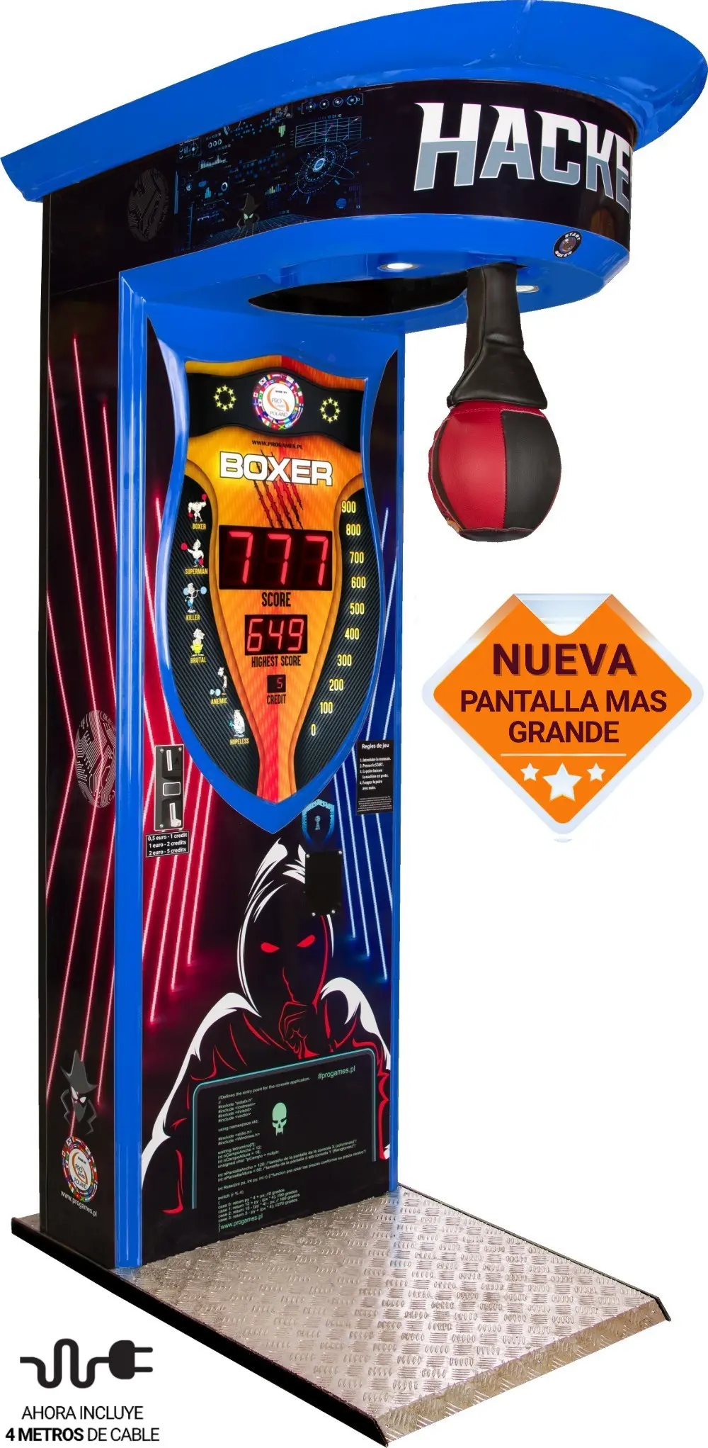 Máquina de boxeo de calidad europea fabricada en Polonia por Uplay America