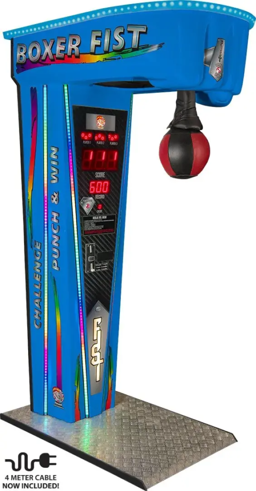 Coin operated arcade punch machine for bars