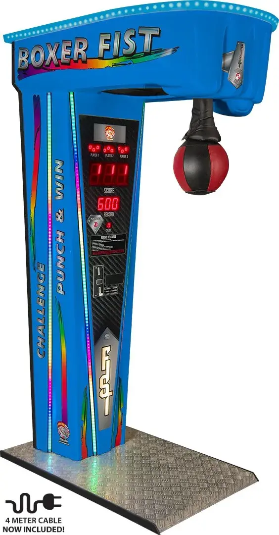 Coin operated arcade punch machine for bars