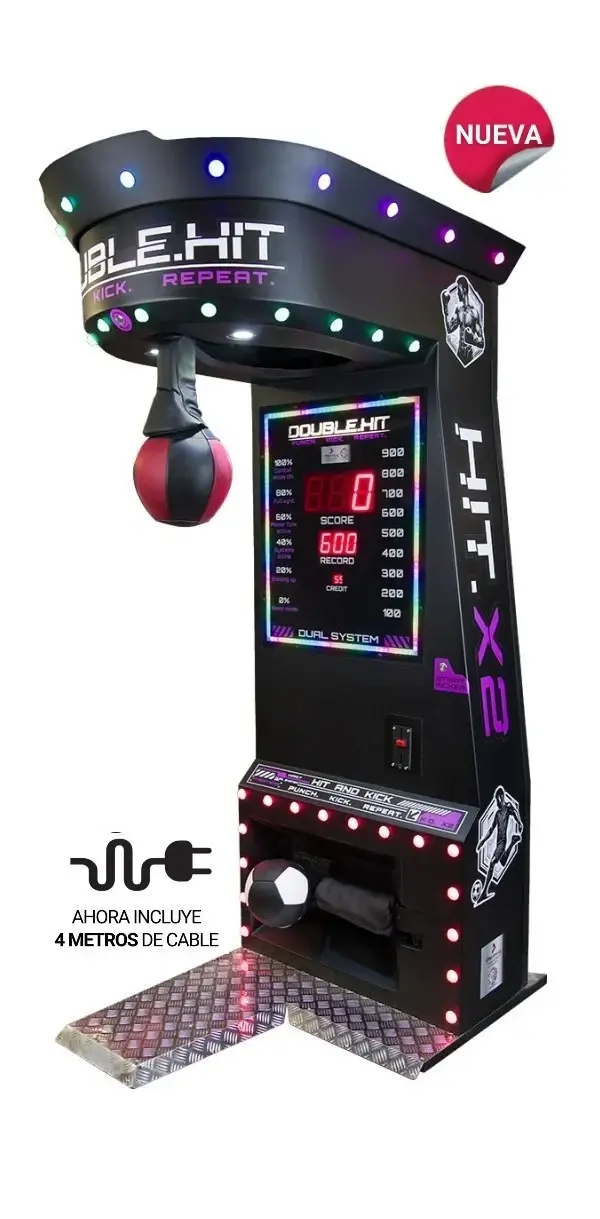 máquina de golpe arcade comercial con sistema de fuerza