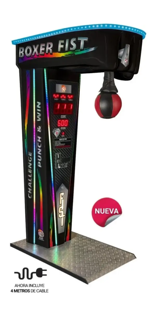 Máquina de boxeo arcade profesional Máquina de boxeo arcade comercial para medir fuerza del golpe