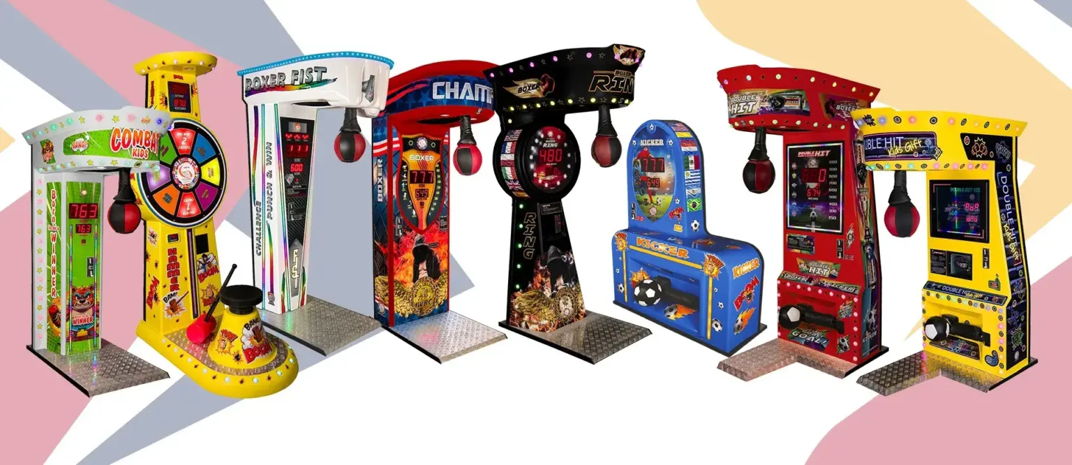 Boxer machines for entertainment venues