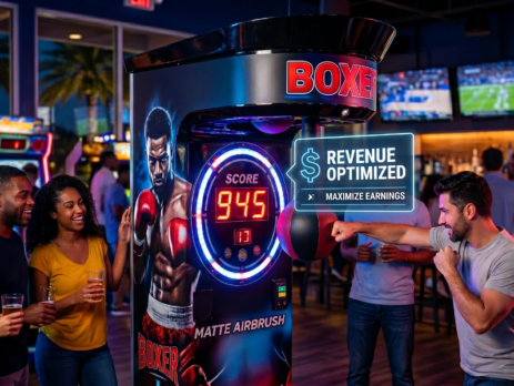 High-performance boxing machine designed to maximize arcade punch machine revenue in commercial venues