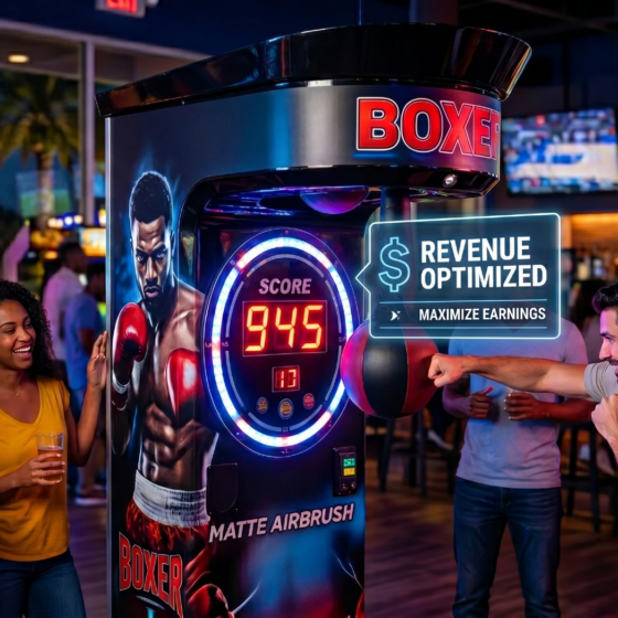 High-performance boxing machine designed to maximize arcade punch machine revenue in commercial venues